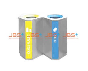 Stainless Steel Recycle Bin - Triangle (2IN1)