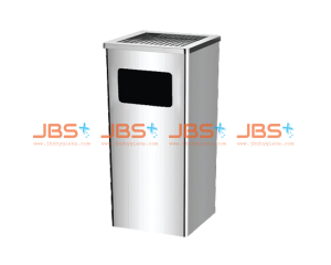SS128 Stainless Steel Bin Rectangular c/w Ashtray Top