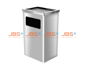 SS111-AT Stainless Steel Bin Rectangular c/w Ashtray Top