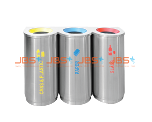 Stainless Steel Recycle Bin - Round (3IN1)