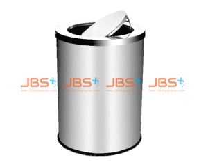SS116 Stainless Steel Bin Round (XL) c/w Flip Top