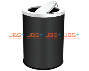 SS116-B Powder Coated Bin Round (XL) c/w Flip Top